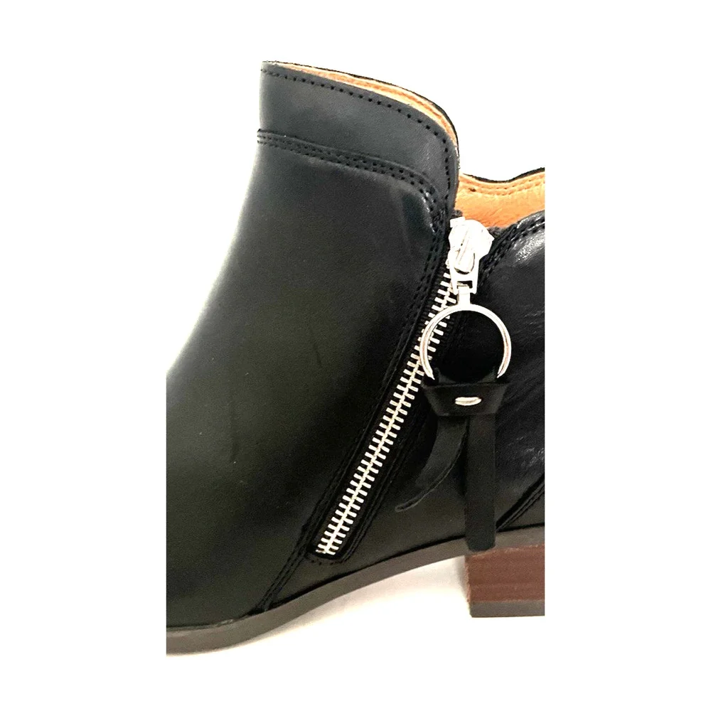 PIKOLINOS DAROCA BLACK LEATHER ANKLE BOOTS EURO SZ 42 US SZ 11, NEW WITHOUT BOX